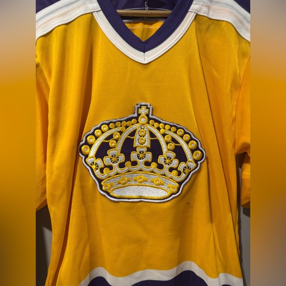 Vtg CCM Maska Los Angeles Kings NHL Hockey Jersey - Picture 3 of 7